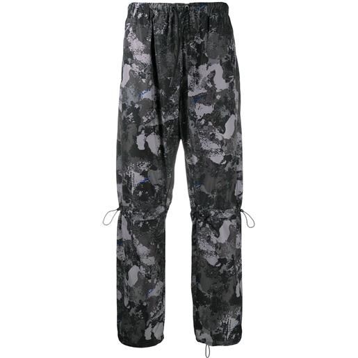 Marcelo Burlon County of Milan pantaloni sportivi con stampa camouflage - grigio