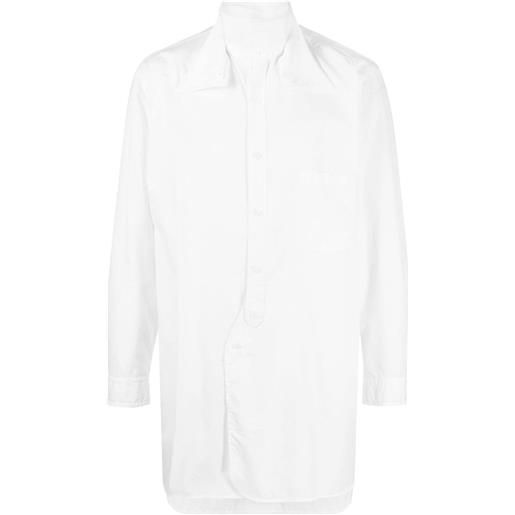 Yohji Yamamoto camicia con design a strati - bianco
