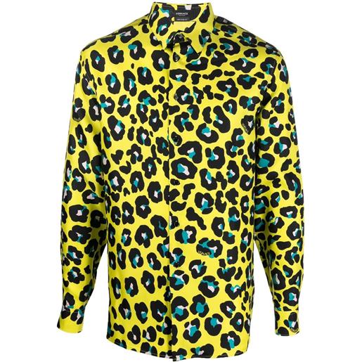 Versace camicia con stampa - giallo