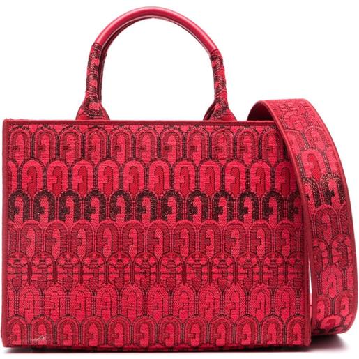 Furla borsa tote opportunity con monogramma - rosso