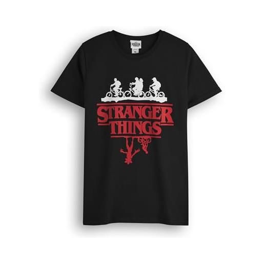 Stranger Things t-shirt uomo donna unisex upside down black top xl