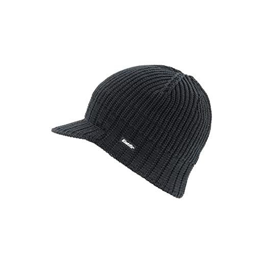Eisbär paul - cappello con visiera a punta, taglia unica, parzialmente foderato, nero, taglia unica