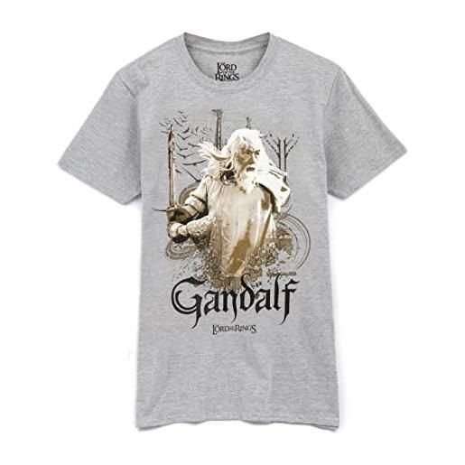 The Lord Of The Rings t-shirt del signore degli anelli maglietta gandalf grey top - xxx-grande