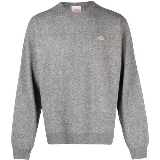 Danton maglione con applicazione - grigio