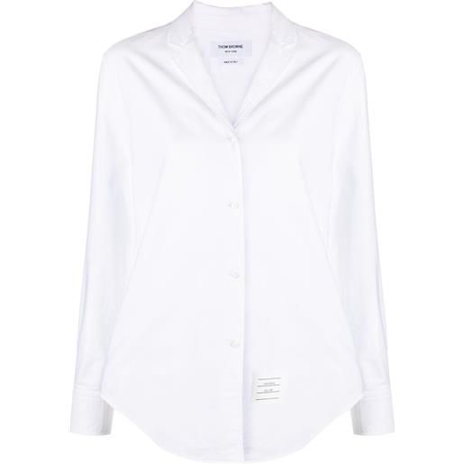Thom Browne camicia con applicazione - bianco