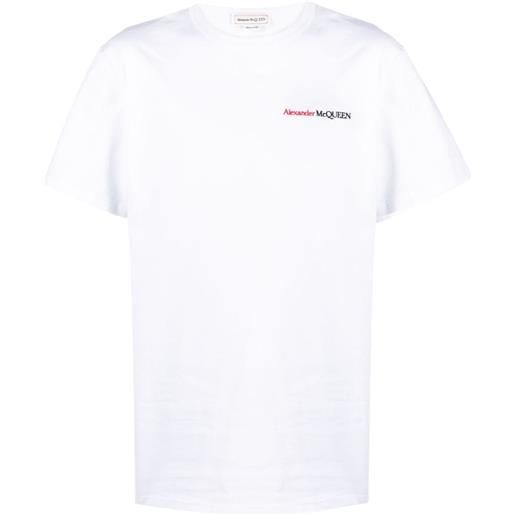 Alexander McQueen t-shirt con ricamo - bianco