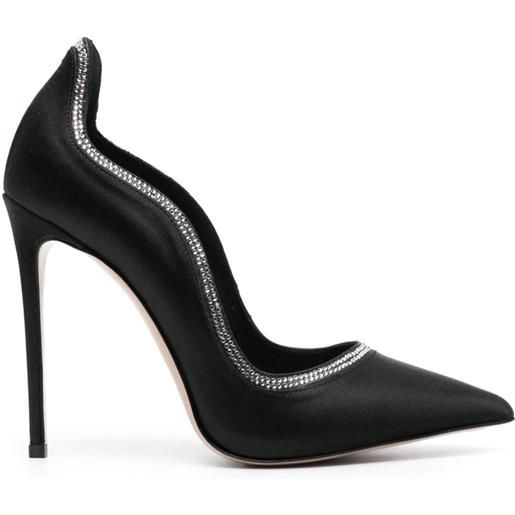 Le Silla pumps ivy 120mm con strass - nero