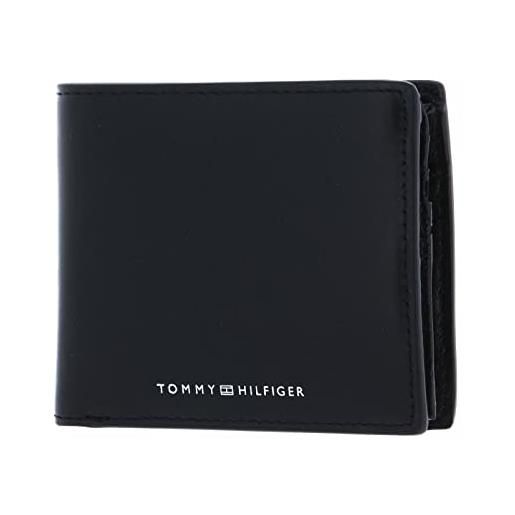 Tommy Hilfiger th modern leather cc flap and coin black