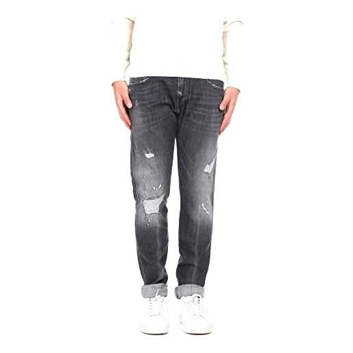 Replay anbass invecchiato jeans, 096 grigio medio, 31w x 32l uomo
