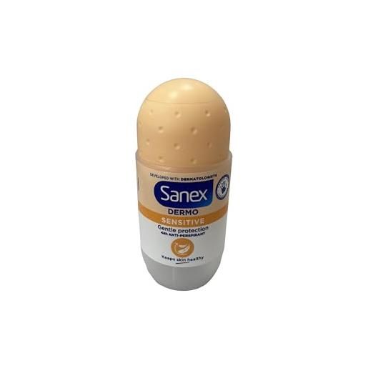 Sanex - deodorante Sanex dermo sensitive ph balance - antitraspirante efficienza 24 ore - flacone a sfera - 6 x 50 ml