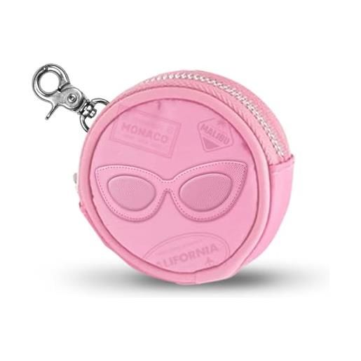 Barbie travel-portamonete cookie, rosa, 8,7 x 8,7 cm