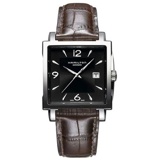 Hamilton h32505751 - orologio da polso da uomo, analogico, automatico, in pelle