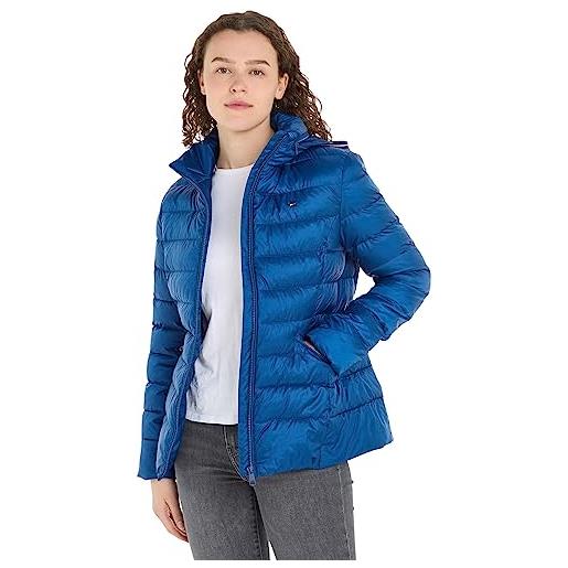 Tommy Hilfiger giacca donna padded global stripe jacket giacca da mezza stagione, blu (deep indigo), xxs