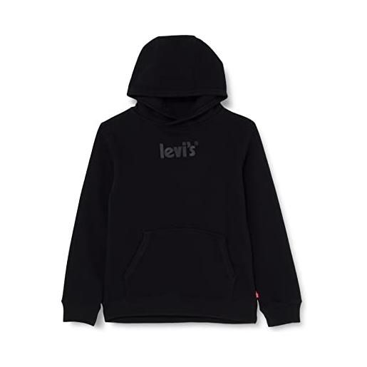 Levi's lvb logo pullover hoodie bambini e ragazzi, nero, 12 anni