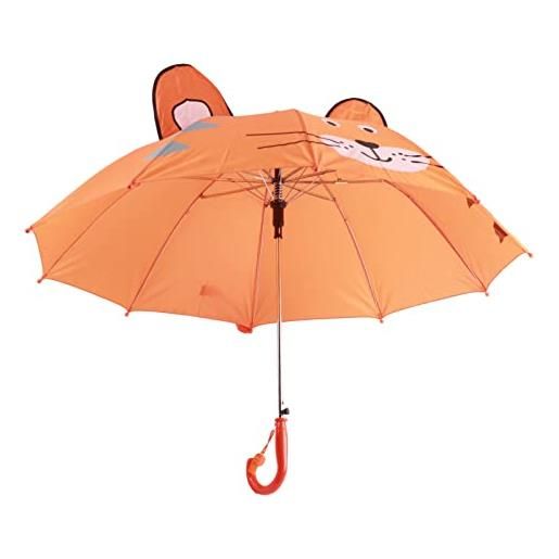YLSZHY ombrello da viaggio pieghevole per bambini con modello simpatico cartone animato, ombrello pieghevole portatile, ombrello leggero da cartone animato per ragazze e ragazzi(arancia)