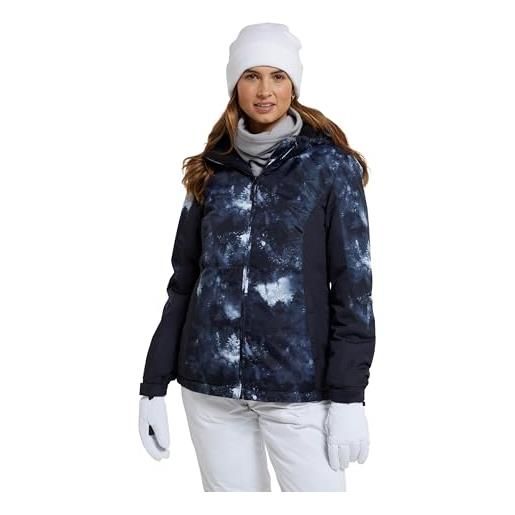 Mountain Warehouse dawn - piumino da neve donna - resistente alla neve, rivestimento in pile - polsini e cappuccio regolabile - ideale indumento da sci, invernale monocromatico 50