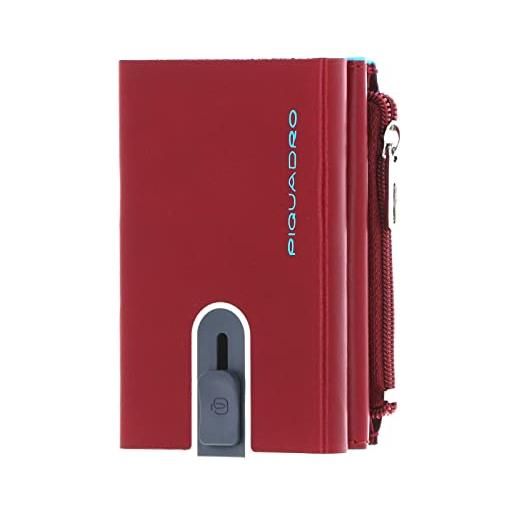 Piquadro Porta carte di credito piccolo in tessuto PQ-Bios Rosso
