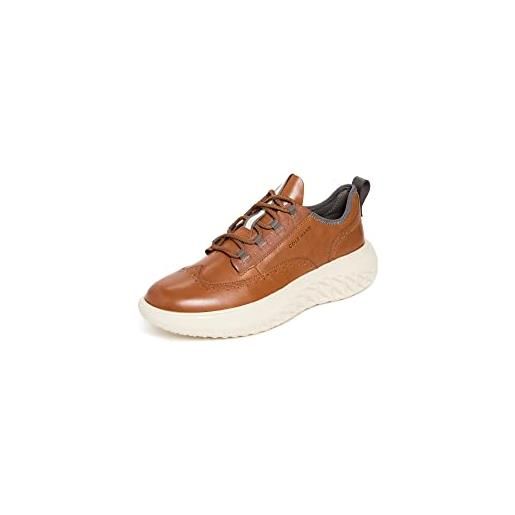 Cole Haan zerøgrand wfa trainer, scarpe da ginnastica uomo, castagna british tan argento betulla, 44.5 eu