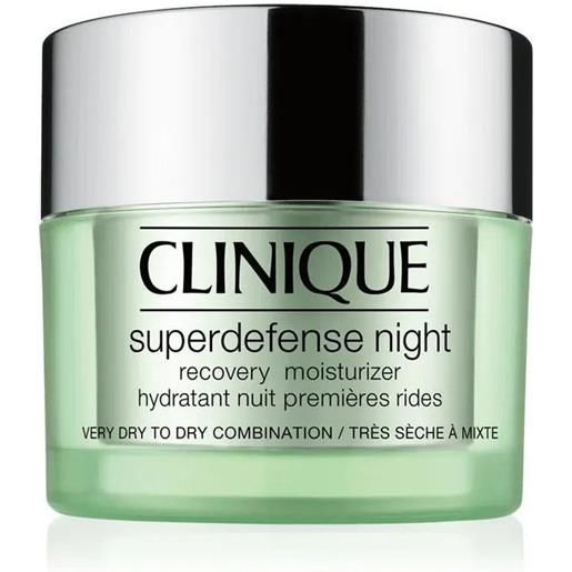 Clinique superdefense night recovery moisturizer tipo pelle 1/2 50ml