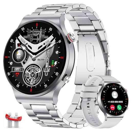 LIGE orologio smartwatch uomo, 1,39 smart watch con 24/7 frequenza cardiaca, pressione sanguigna, monitor del sonno per android ios, 100+ modalità sportive fitness watch, ip67, chiamate bluetooth