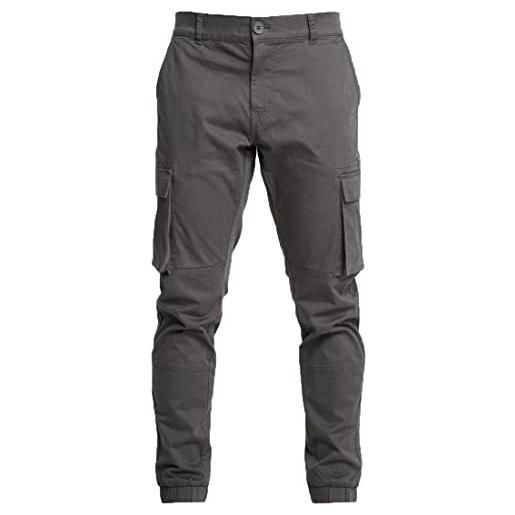 Only & sons onscam stage cargo cuff pg 6687 pantaloni, gessato grigio, 30w x 30l uomo
