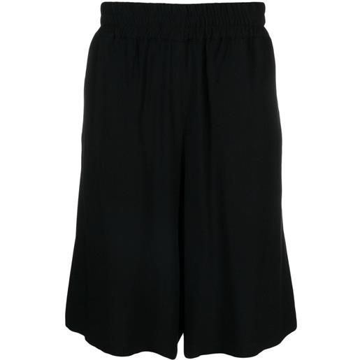 Moschino shorts con applicazione - nero