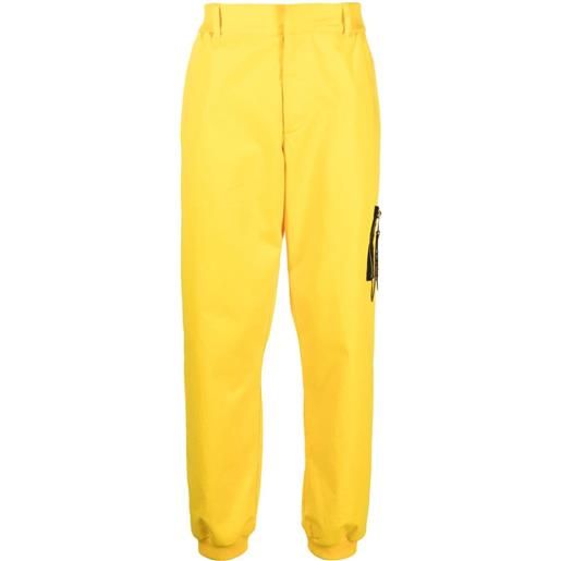 Moschino pantaloni affusolati - giallo