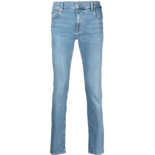 7 For All Mankind jeans skinny paxtyn con vita media - blu