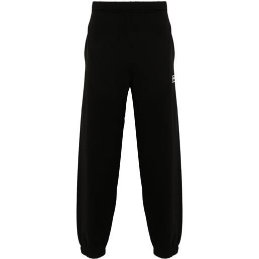 Kenzo pantaloni sportivi con ricamo - nero