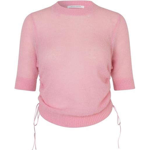 Cecilie Bahnsen maglione videl con coulisse - rosa