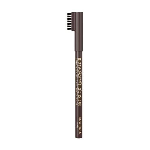 Bourjois sourcil précision matita per sopracciglia con pettinino incorporato, per sopracciglia ultra definite, 04 dark brunette