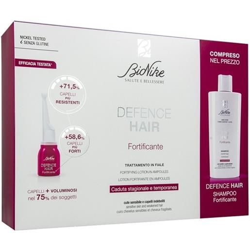 Bionike defence hair fortificante 21 fiale shampoo fortificante 200 ml