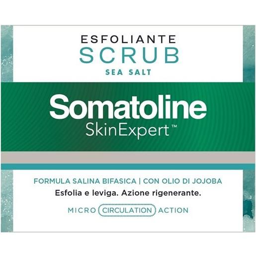 Somatoline cosmetic scrub esfoliante corpo al sale marino - profumazione balsamica 350 g