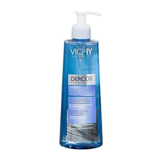 Vichy, dercos shampoo minerale, shampoo unisex, 400 ml