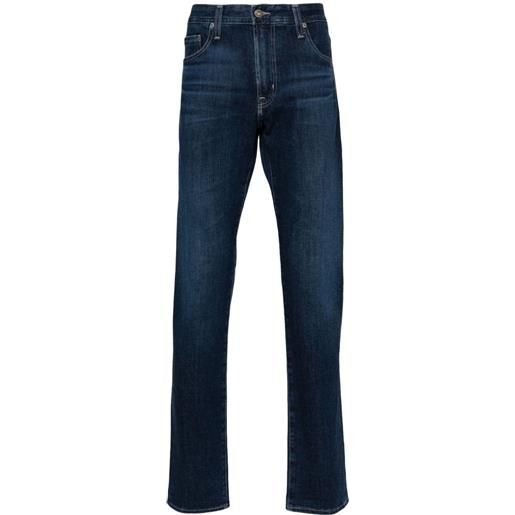 AG Jeans jeans dritti tellis con applicazione logo - blu