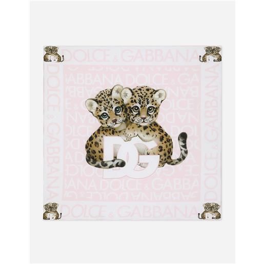 Dolce & Gabbana coperta in jersey stampa logomania