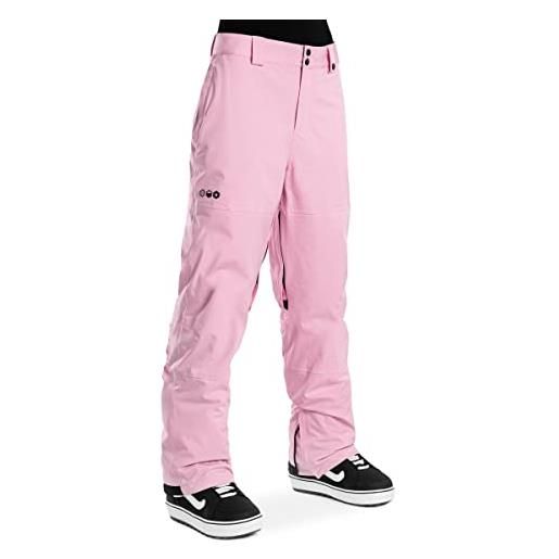 SIROKO - pantaloni da sci e snowboard da donna sundance-w - l - rosa bubblegum