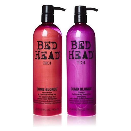 Tigi bed head colore combattimento dumb blonde tween shampoo e balsamo duo 2x750ml