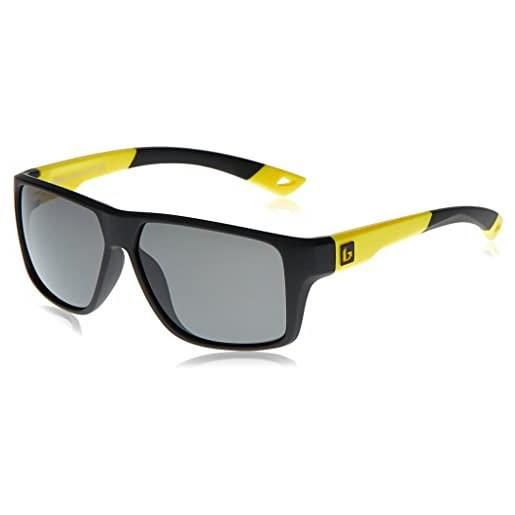 Bollé, brecken floatable black yellow matte, tns polarized, occhiali da sole, large, unisex adulto