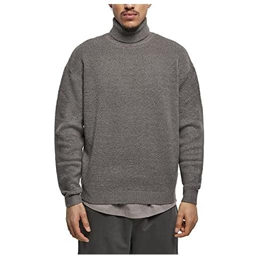 Urban Classics felpa oversize con collo arrotolato maglia di tuta, sabbia, m uomo