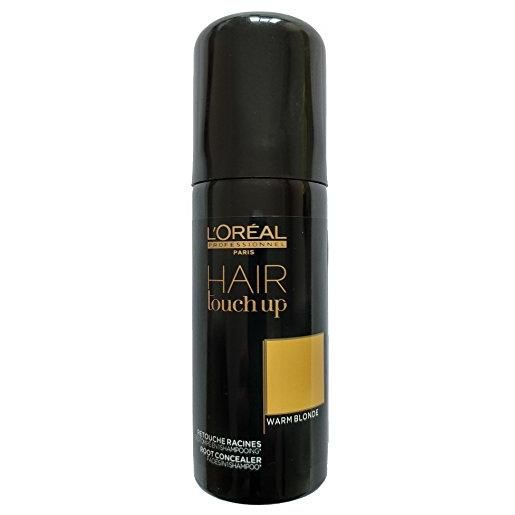 L'ORÉAL l'oreal professionnel hair touch up warm blond root concealer spray 75 ml con stapiz shampoo per capelli 15 ml o maschera 10 ml