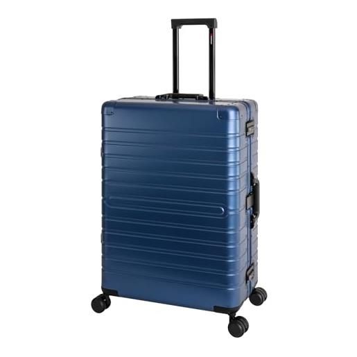 Travelhouse oslo t6005 - trolley da viaggio in alluminio, diverse misure e colori, emerald blau, großer koffer