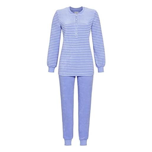 Ringella pigiama da donna con polsini in maglia 3518213, blue bell, 3xl