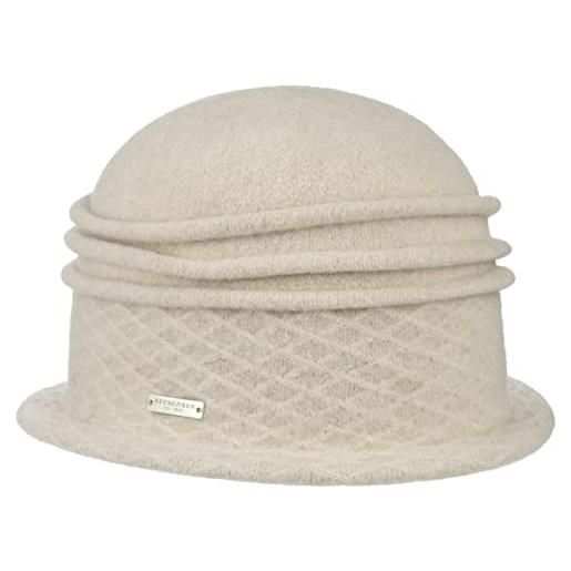 Seeberger cappello follato agnes in lana da donna taglia unica - beige
