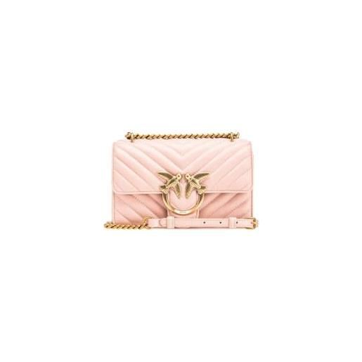 Pinko borsa a tracolla love bell mini rosa borsa tracolla rosa donna 20x14x8 cm
