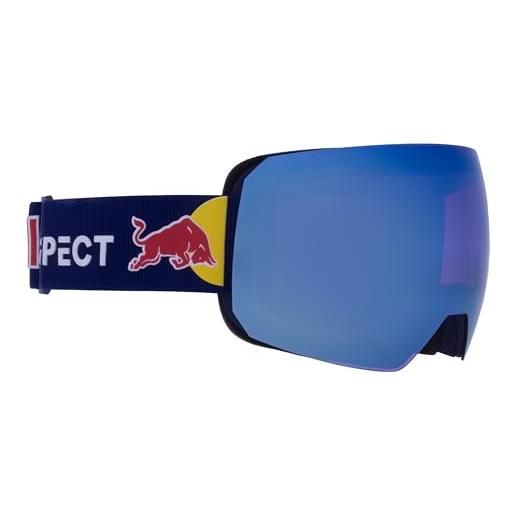 Red Bull Spect Eyewear chute-04 - occhiali da sci da uomo, colore blu/blu chiaro, viola con specchio blu chiaro, taglia l