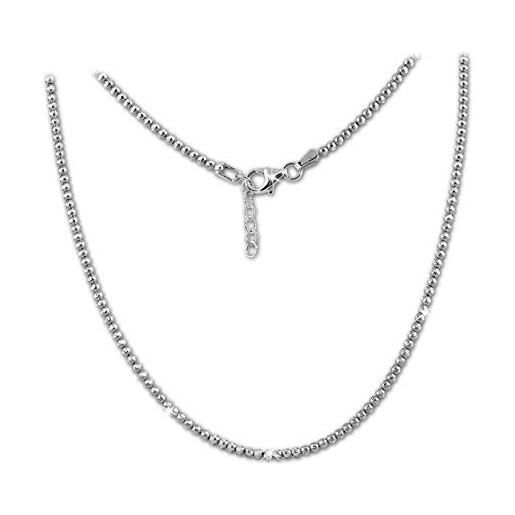 SilberDream d2sdk11045j - collana da donna in argento 925, 47 cm, idea regalo per natale, compleanno, san valentino, argento sterling