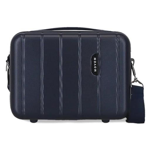 MOVOM wood accessorio da viaggio - beauty case unisex adulto, blu, taglia unica, necessità adattabile