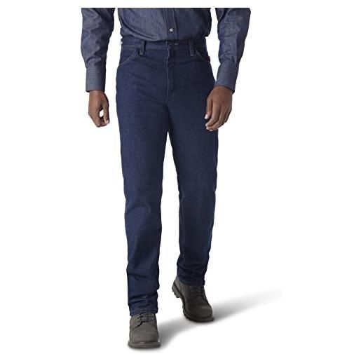 Wrangler jeans da uomo fr13mwzr fr resistenti alla fiamma original fit, blu, w34 / l34