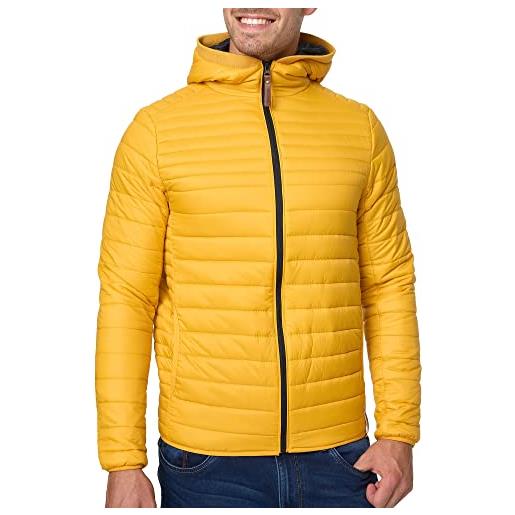Indicode uomini bowers quilted jacket | giacca trapuntata dall'aspetto piumino golden yellow m